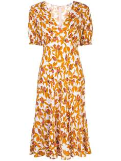 DVF Diane von Furstenberg платье с цветочным принтом