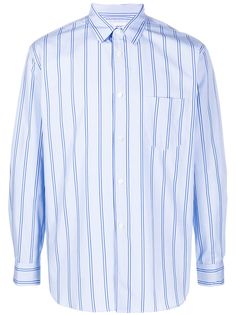 Comme Des Garçons Shirt полосатая рубашка с длинными рукавами