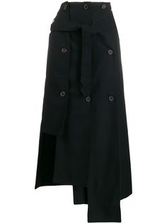 Rokh юбка асимметричного кроя с пуговицами