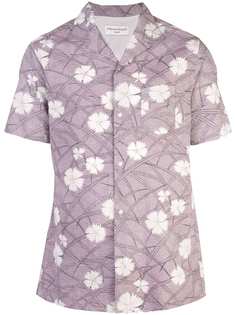 Officine Generale рубашка с цветочным принтом