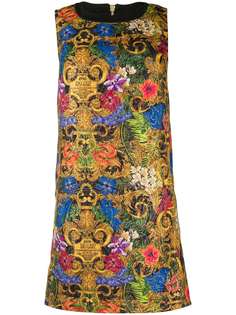 Versace Jeans Couture платье-трапеция с цветочным принтом