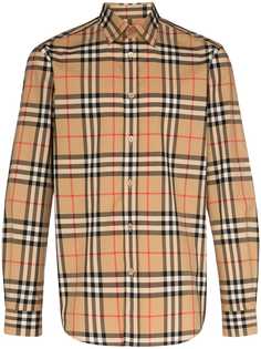 Burberry рубашка Caxton в клетку