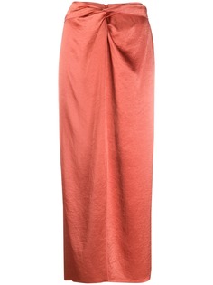 Nanushka драпированная юбка прямого кроя