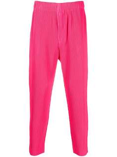 Homme Plissé Issey Miyake укороченные брюки в рубчик