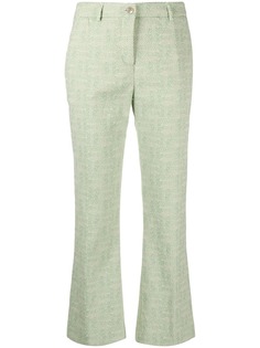 Pt01 укороченные расклешенные брюки