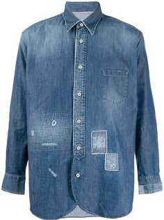 Al Duca D’Aosta 1902 джинсовая рубашка с эффектом потертости