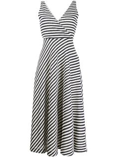 Harris Wharf London striped print wrap dress