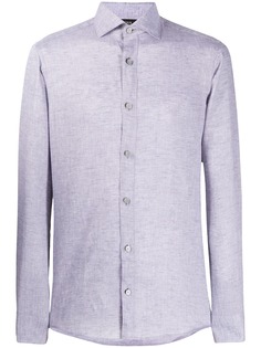 Z Zegna рубашка с косым воротником