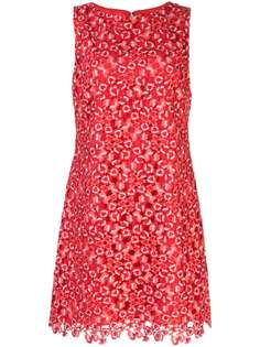 Alice+Olivia платье мини с цветочной аппликацией