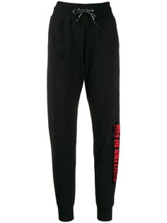 Philipp Plein спортивные брюки с эффектом потертости