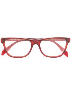 Alexander McQueen Eyewear очки в прямоугольной оправе