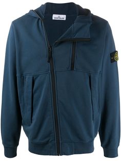 Stone Island толстовка на молнии с капюшоном
