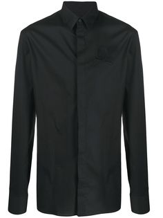 Philipp Plein рубашка с вышивкой Skull
