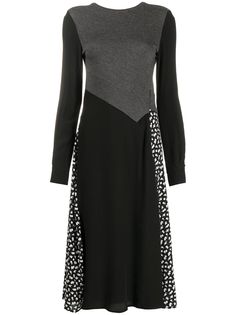 McQ Alexander McQueen трикотажное платье миди со вставками