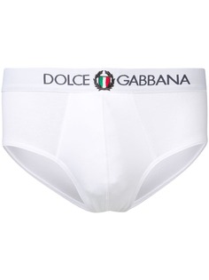 Dolce & Gabbana трусы-брифы с логотипом на поясе