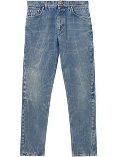 Burberry джинсы прямого кроя с эффектом потертости