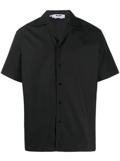 MSGM рубашка с короткими рукавами и вышивкой