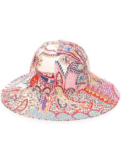 Etro шляпа с цветочным принтом