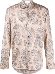 Etro рубашка с принтом пейсли