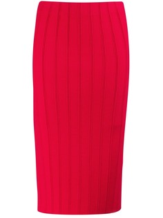 Emporio Armani юбка узкого кроя в рубчик