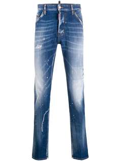 Dsquared2 джинсы кроя слим с эффектом потертости