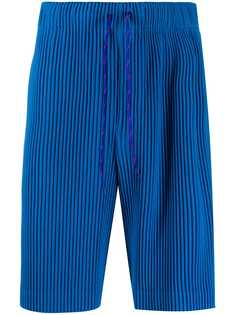 Homme Plissé Issey Miyake плиссированные спортивные шорты