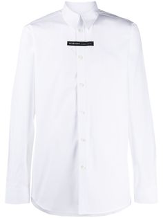 Givenchy рубашка с контрастной вставкой