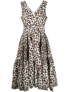 P.A.R.O.S.H. платье с леопардовым принтом