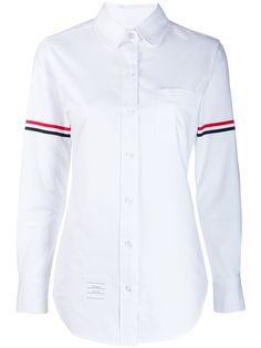 Thom Browne оксфордская рубашка с полосками