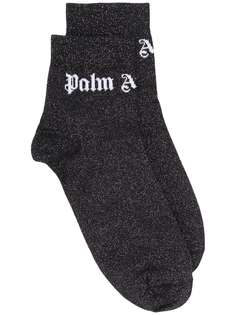 Palm Angels носки с вышитым логотипом и блестками