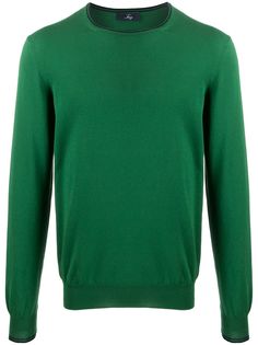 Fay contrast-trim sweater