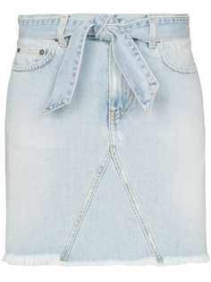 Givenchy джинсовая юбка мини с поясом