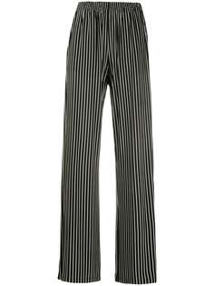 Mm6 Maison Margiela брюки широкого кроя в полоску