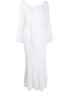 Mara Hoffman платье-рубашка Augusta с завязками на талии