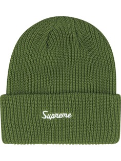 Supreme шапка бини крупной вязки