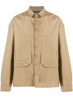 Neil Barrett рубашка с геометричными вставками