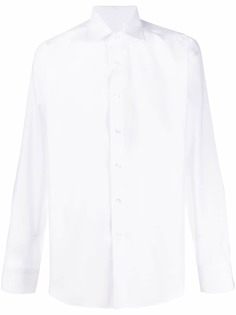 Canali рубашка с косым воротником