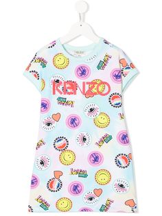 Kenzo Kids платье с принтом