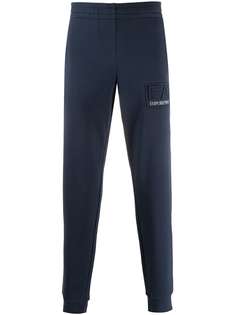 Ea7 Emporio Armani logo patch elasticated waist track pants