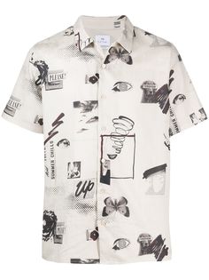 PS Paul Smith рубашка с графичным принтом