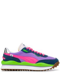Puma кроссовки с контрастными вставками и логотипом