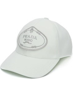 Prada бейсбольная кепка с нашивкой-логотипом