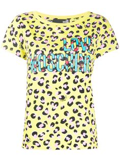 Love Moschino футболка с леопардовым принтом