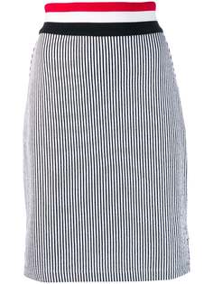 Thom Browne юбка из сирсакера в рубчик