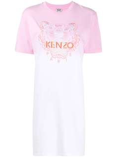 Kenzo платье-футболка Tiger с эффектом градиента