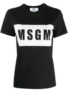 MSGM футболка с логотипом