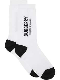 Burberry носки с логотипом вязки интарсия