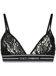 Dolce & Gabbana кружевной бюстгальтер с треугольными чашками