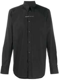 Givenchy рубашка с контрастной вставкой