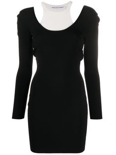 T By Alexander Wang многослойное платье-свитер